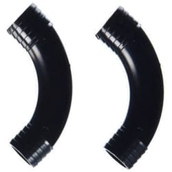 Fluval Rigid Hose Elbow for Canister Filter, 14-Millimeter, Gray, 2-Pack