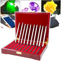 VOYADE Mohs Hardness Test Kit, Mohs Hardness Picks, Scratch Tester with Storage Box, 1-10 Level Measurement Range, Glass Tile Hardness Concrete Coating Scratch Test,A
