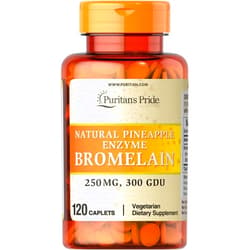 Puritan's Pride Natural Pineapple Enzyme Bromelain Caplets, 120 Count