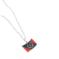 GOYMFKM Fashion African American Country Map Pendant Necklace For Women Men - Ethnic Enamel Flag Charm Clavicle Chain,Patriotic Sweater Chain Jewelry Accessories