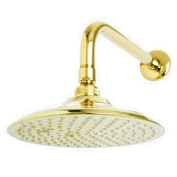 Kingston Brass K136A2CK Victorian 8-inch Diameter Brass Showerhead with 12-inch Shower Arm, Polished Brass