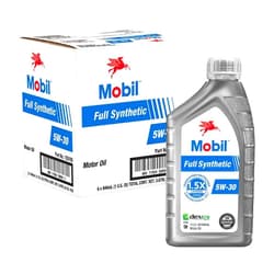 Mobil Full Synthetic Motor Oil 5W-30, 1 Quart (6-pack)