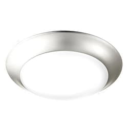 Quorum International Quorum 905-7-65 Transitional LED Ceiling Mount in Pewter, Nickel, Silver finish,