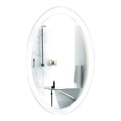 Krugg Oval LED Bathroom Mirror 20 Inch x 30 Inch | Lighted Vanity Mirror includes Dimmer & Defogger | | Wall Mount Vertical or Horizontal Installation |