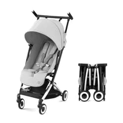 Cybex Libelle 2 Travel pockit Baby Stroller - Lightweight Carry-On Travel Stroller for Airplane with One-Hand Recline, Compatible with CYBEX Car Seats, Fog Grey