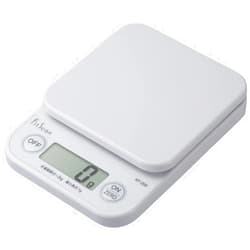 Tanita KF-200 WH Cooking Scale, Kitchen Scale, Digital Cooking, 4.4 lbs (2 kg), 0.4 oz (1 g) Unit, White