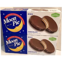 Moon Pie Minis Chocolate Marshmallow Sandwich 110 Calories - 2 Packages