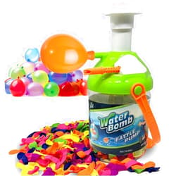 Liberty Imports Water Balloon Pump with Easy Fill Tying Tool - Kids Toy Portable Ballon Filler Inflator with 300 Play Balloons