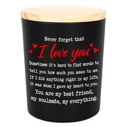 TEEZWONDER Anniversary Wedding Gifts for Him Her - Long Lasting Vanilla Lavender Candle 10 oz - Romantic Gifts for Couples, Wedding Gift for Women Men Boyfriend Husband, Birthday Gift Ideas