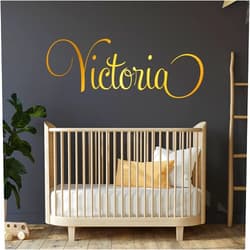 WallTag Name Wall Decal, Name Sign, Custom Name Sticker, Nursery Decal, Boys Room, Girls Room, Personalized Name, 36 Fonts to choose from