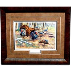 Peck and Gartner Cynthie Fisher Spring Strut Wild Turkey Print