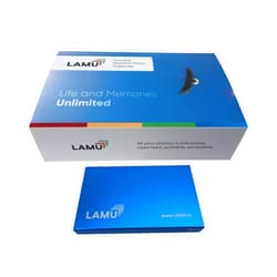 LAMU Photo Organizer 1TB - Digital Picture Manager for Windows - Software Included to Easily Organize Your Photos and Videos - Digital Photo Storage - 1 Terabytes (Sky Blue)