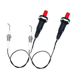 MENSI 11.8” Long Propane Push Button Piezo Igniter Kit Gas Grill/Range/Heater/Stove Spaker Generator Ignition Set 2Pcs/Lot
