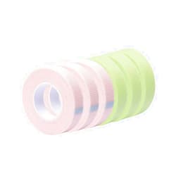 WENDY LASHES 6 Rolls Eyelash Tape Adhesive Fabric Lash Tapes for Eyelash Extension Supply Breathable Micropore Fabric Medical Tape Under Eye Individual Eye Lashes Tools(Colored 6 Lash Tapes,6 Rolls)