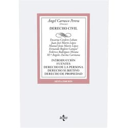 Spanish Edition by Ángel Carrasco Perera (Author, Editor), Encarna Cordero Lobato (Author), Juan José Marín López (Author), Manuel Jesús Marín López (Author), Fernando Reglero Campos (Author), Federico Rodríguez Morata (Author), Mª Ángeles Zurilla Cariñana (Author) & 5 more Format: Kindle Edition Derecho Civil: Introducción. Fuentes. Derecho de la persona. Derecho subjetivo. Derecho de propiedad (Derecho - Biblioteca Universitaria de Editorial Tecnos) (Spanish Edition)