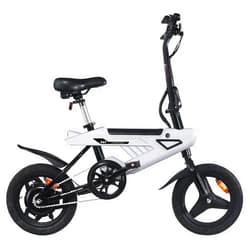 VDL Electric Bike for Adults 500W Peak Motor, 20 mph Folding Ebike, 14'' Adults Electric Bike with Removable Fast-Charging Battery, Mini E Bikes for Adults and Teens