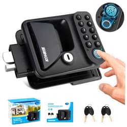Kohree Upgraded Fingerprint RV Door Lock Keyless Entry Keypad RV Keyless Entry Door Lock, RV Door Lock Replacement 4 Keys Camper Door Lock, RV Door Latch, Fits 2.75
