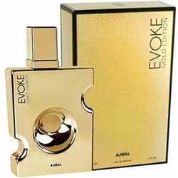 Ajmal Evoke Gold for Men EDP - Eau de Parfum 90 ML (3.0 oz) | Arabian Perfumery | Fresh & Spicy Opening Through Pepper & Neroli, Floral Heart w/Orris, Cedarwood Base w/Patchouli | Adventurous | by Ajmal Evoke Gold Edition Men - 90 ML