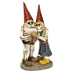 Design Toscano QM14018 Zombie Gnome - Bones and Brew Skeleton Graveyard Gnomes - Garden Gnome Statue,full color