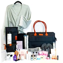 Baby Boldly Pre-packed Birth Bag, Hospital Bag for Mom Labor Essentials in Large Diaper Bag (Fully Prepared)