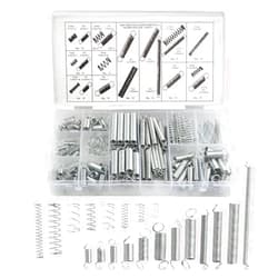 XINGYHENG 200Pcs 20 Kinds Zinc Plated Steel Coil Spring Wire Metal Extension and Compression Spring Repair Tool Assortment Kit