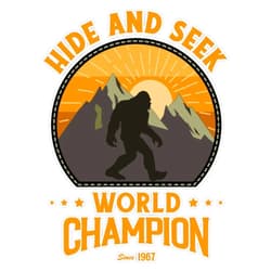 PNP Graphics Bigfoo Hide And Seek, Bigfoot Hide And Seek Champion Sticker Vinyl Decal Bumper Sticker 5