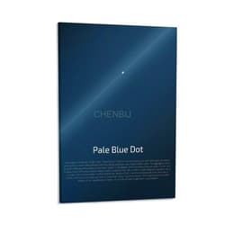Generic Carl Sagan The Pale Blue Dot, Astronomy Motivational Minimalist Art Poster 1 Canvas Painting Posters And Prints Wall Art for Living Room Bedroom Decor 12x18inch(30x45cm)