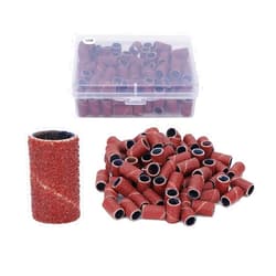 Yinhing Sanding Bands Grit File Sand, Grit Sanding Bands for Nail Drill, 100pcs Nail Sanding Bands Pedicure Manicure Polishing Remove Dead Skin (HQ-04 120#)