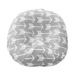 Mila Millie Water Resistant Removable Cover for Newborn Lounger | Unisex Gray Arrow Design | Premium Quality Soft Wipeable Fabric (Gray Arrow)