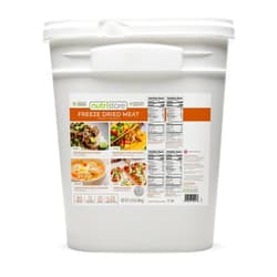 Nutristore Emergency Buckets | Premium Freeze-Dried Meats | 25-Year Shelf Life | Made in USA | Emergency Survival Food Supply | 60 Large Servings