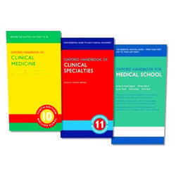 Ian B. Wilkinson,Tim Raine,Kate Wiles,Andrew Baldwin,Kapil Sugand,Miriam Berry,Imran Yusuf Oxford Handbook of Clinical Medicine, Oxford Handbook of Clinical Specialties, and Oxford Handbook for Medical School Pack (Oxford Medical Handbooks)