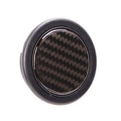 Acouto Steering Wheel Horn Button ABS Carbon Fiber 50mm Diameter Carbon Fiber Universal Car Modified Accessory