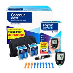 Ascensia CONTOUR NEXT GEN Blood Glucose Monitoring System – All-in-One Kit for Diabetes with Glucose Monitor and 90 Test Strips For Blood Sugar & Glucose Testing
