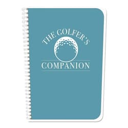 BookFactory ''The Golfer's Companion'' Notebook/Golf Score Tracking Log Book/Score Keeping Journal - 100 Pages, 5'' x 7'', Wire-O (Made in USA)