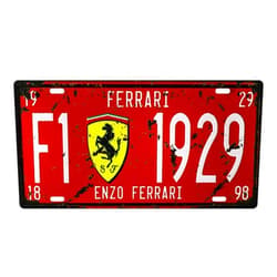 BAYABU Metal Tin Signs car Plate enzo Ferrari Bar Pub Cafe Home Decor Retro Poster Vintage Wall 6 x 12 inches