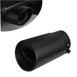 MLAHUIER Stainless Steel Exhaust Tip, Car Straight-type Exhaust Tailpipe,Inlet 2.5
