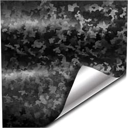 VViViD+ Black Stealth Small Patternless Camouflage Vinyl Wrap Roll (1ft x 5ft)