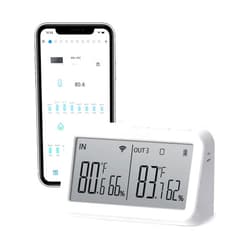 Inkbird IBS-M2 WiFi Gateway Temperature Humidity Sensor, Works with Bluetooth&Wireless Thermometer Hygrometer Connection Save&Export Data,Real-Time,Remote Monitoring and Alert.(Only 2.4GHz Gateway)