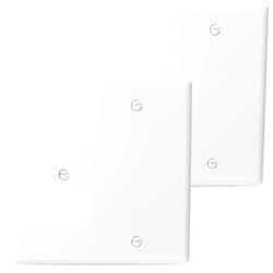 Bates Choice Bates- 2-Gang Combination Wall Plate, 2 Pack, 4.5