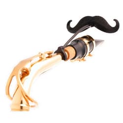 Brasstache Sax-stache - Clip-on Mustache for Saxophone (Alto)