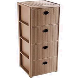 Stefanplast Elegance Drawers Unit, Dove Grey, 40 x 40 x 80 cm