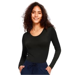 COZYFIT Underscrub Long Sleeve Women - Crew Neck Scrubs Undershirts for Nurse with Soft Fabric