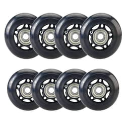 Yaegoo 8 PCS 64mm 80mm Inline Skate Wheels Skates Replacement Wheels with Bearings