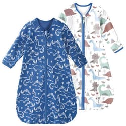Yoofoss Baby Sleep Sack 6-12 Months Long Sleeve Wearable Blanket Baby 100% Cotton 2-Way Zipper 0.5 Tog Infants Sleeping Sack, Lightweight(Medium)