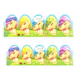 Smiling Sweets Lindt Mini Gold Bunnies - Milk Chocolate Bunnies - Pack of 2-10 Total Bunnies - Smiling Sweets - Gold Foil Wrapped Bunnies - Great for Easter Baskets and For Sharing with Loved Ones