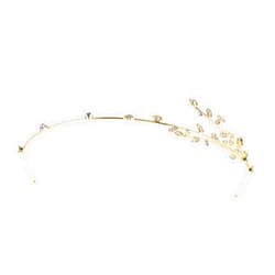 VINTORKY Headband Wicker Hair Girl Hair Accessory Hair Band Rhinestone Hair Hoop Girl Hair Accessories for Wedding Bride Headpiece Decorations Rhinestones Golden