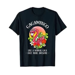 Gaga Flamingo Lover Grandmother Gagamingo Gaga Flamingo Lover Grandma Grandmother Grandmom T-Shirt