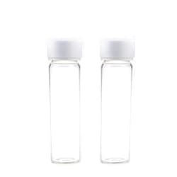PEKYBIO EPA TOC Clear Vials 40 ml 27.5x95 mm Clear Borosilicate Glass with 24-414 Open Top Cap, PTFE/Silicone Liner, Ultra-Clean