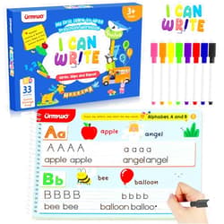 URMYWO Preschool Learning Activities Kindergarten Books - Learning Resources I Can Write Educational Handwriting Practice Activity Busy Book, Travel Toys Christmas Birthday Gifts for Kids Ages 3-6