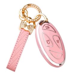 TECARATE for Hyundai Key Fob Cover - 5 Button Soft TPU Key Case Protector Fit for Hyundai Ioniq 6 Grandeur GN7, KONA, Elanrtra, Santa Fe, Sonata, Tucson Smart Remote Key (5 Button)